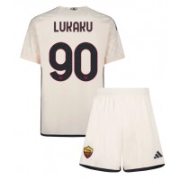 Fotbalové Dres AS Roma Romelu Lukaku #90 Dětské Venkovní 2023-24 Krátký Rukáv (+ trenýrky)